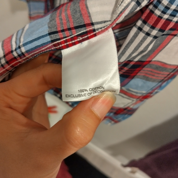 Men's plaid short sleeve button down - Picture 4 of 4